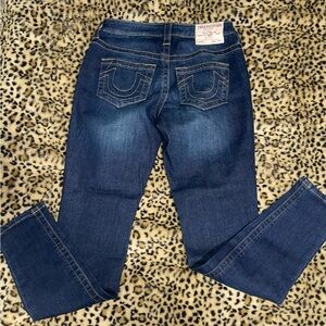 True Religion Women's Dark Blue Skinny Jeans